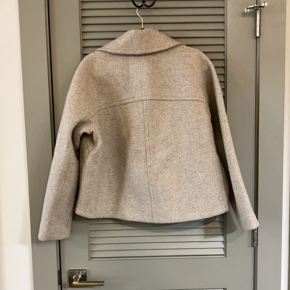 Madewell Cream Double-Breasted Peacoat - Picture 8 of 8